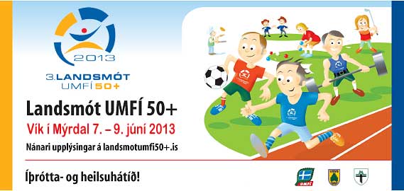 Almenningshlaup á Landsmóti 50+ í Vík