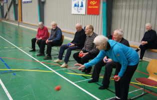 Námskeið í boccia haldið í Vík í tengslum við Landsmót UMFÍ 50+