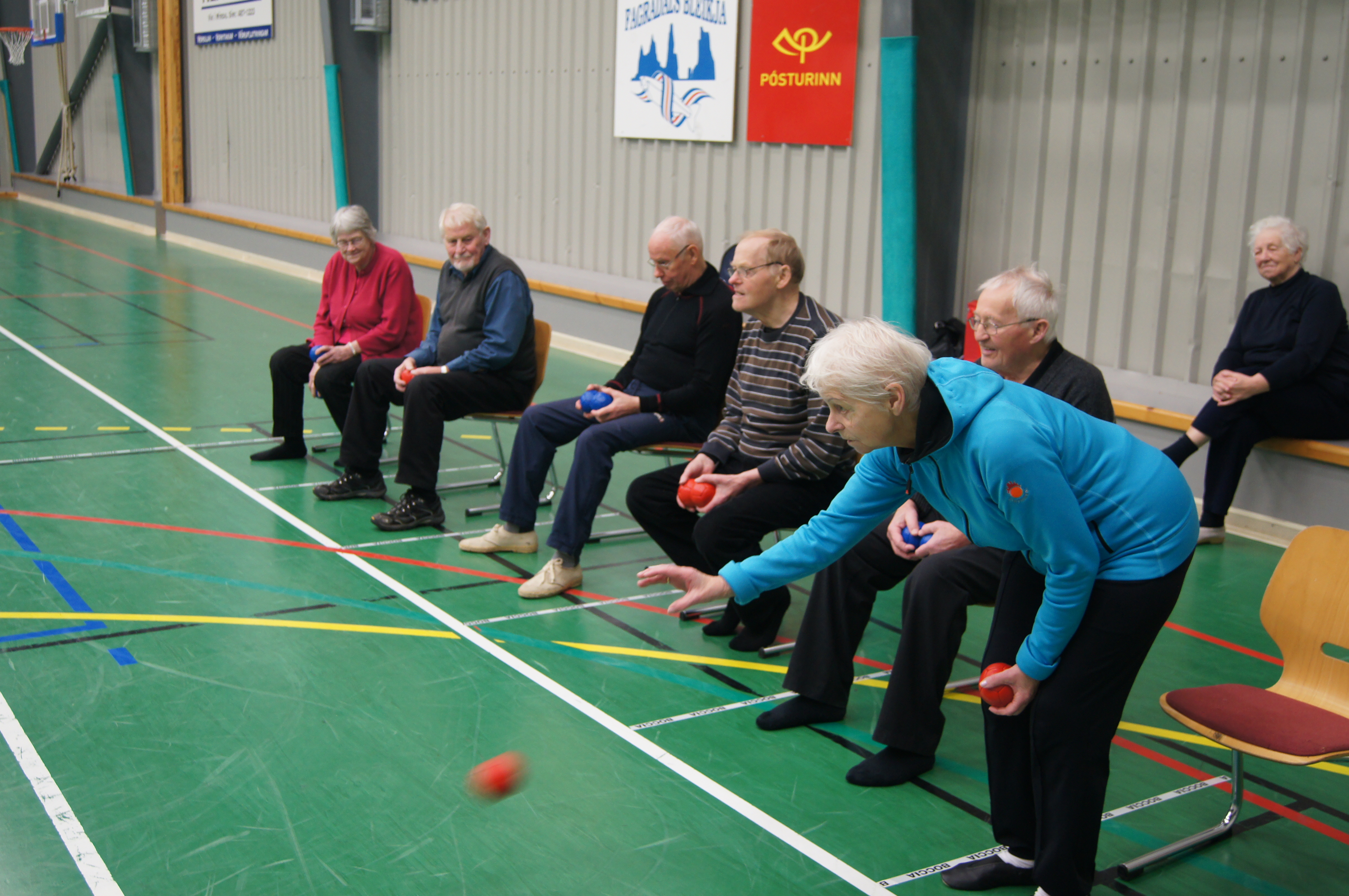 Námskeið í boccia haldið í Vík í tengslum við Landsmót UMFÍ 50+