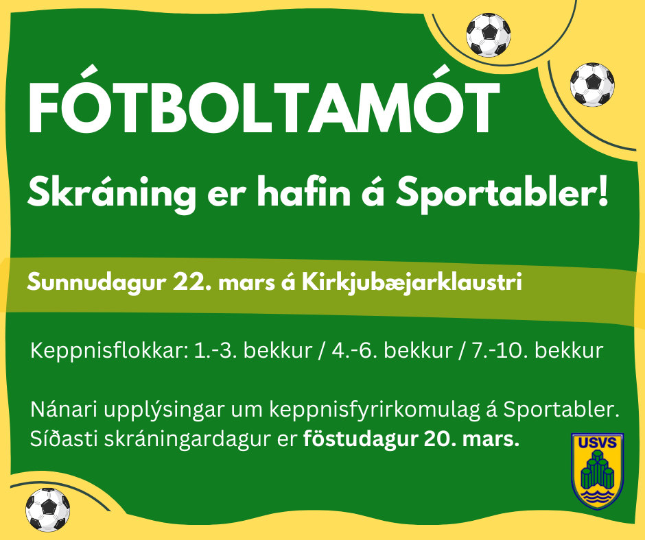 Skráning hafin á innanhúsmót í fótbolta