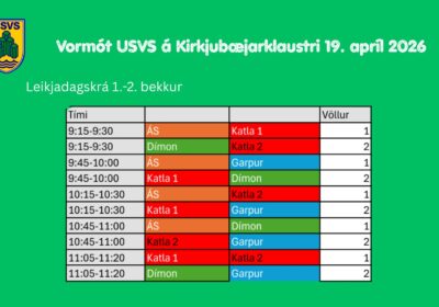 Leikjadagskrá á körfuboltamóti