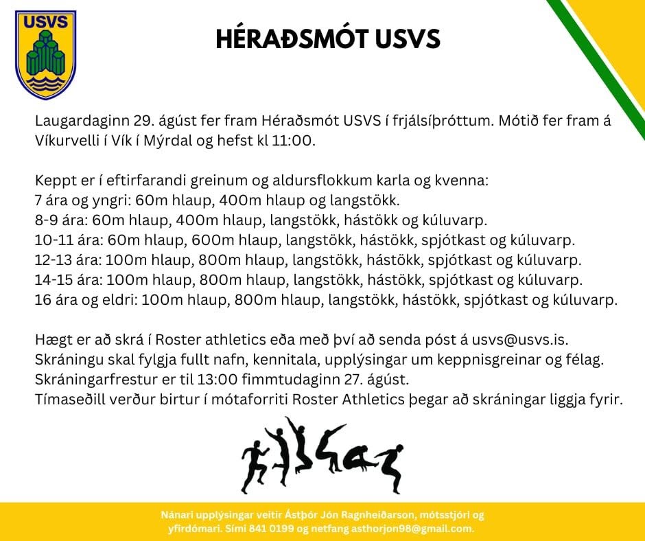 Héraðsmót USVS 29. ágúst